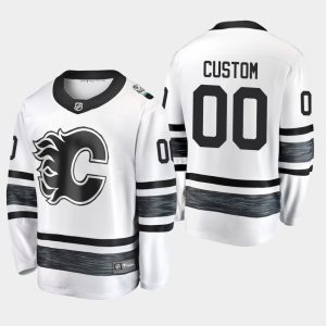 Calgary Flames Trikot #00 Benutzerdefinierte Weiß 2019 NHL All-Star